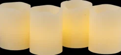 LED-vokslys 4-pak