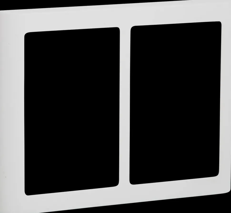 LK FUGA Design ramme SOFT 63 2 x 1 ½ modul - hvid