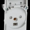 LK Stikkontakt 1½ modul med jord uden tangent