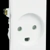LK Stikkontakt 1½ modul uden afbryder - hvid