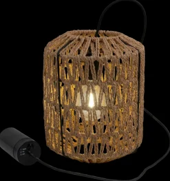 Loftslampe natur reb - Ø18 cm