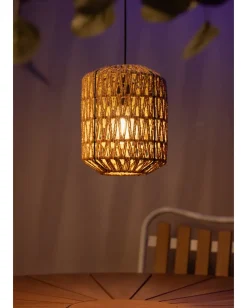 Loftslampe natur reb - Ø18 cm