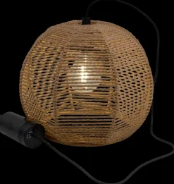 Loftslampe natur reb - Ø25 cm