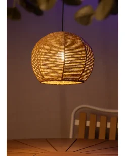 Loftslampe natur reb - Ø25 cm