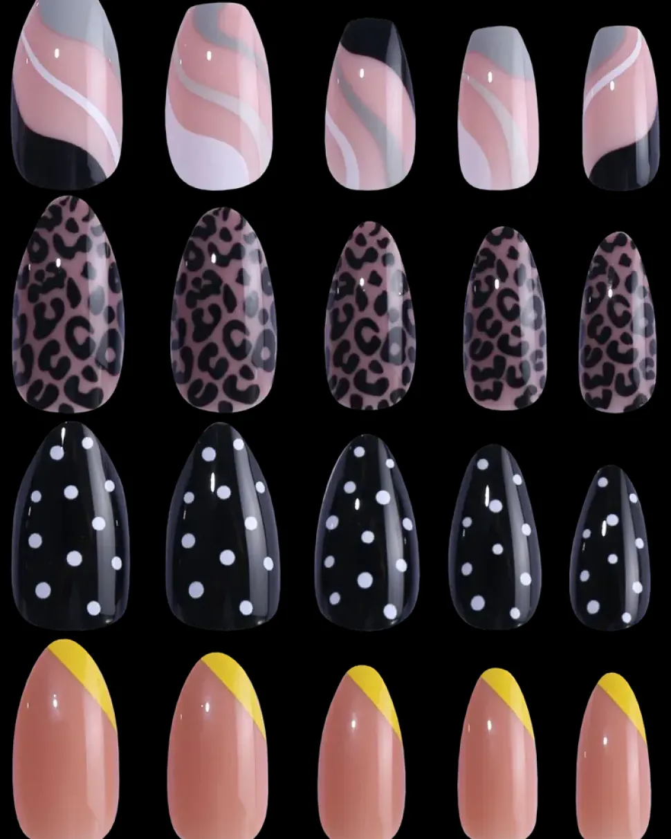 Lovelish Press-on Nails Retro - assorterede design