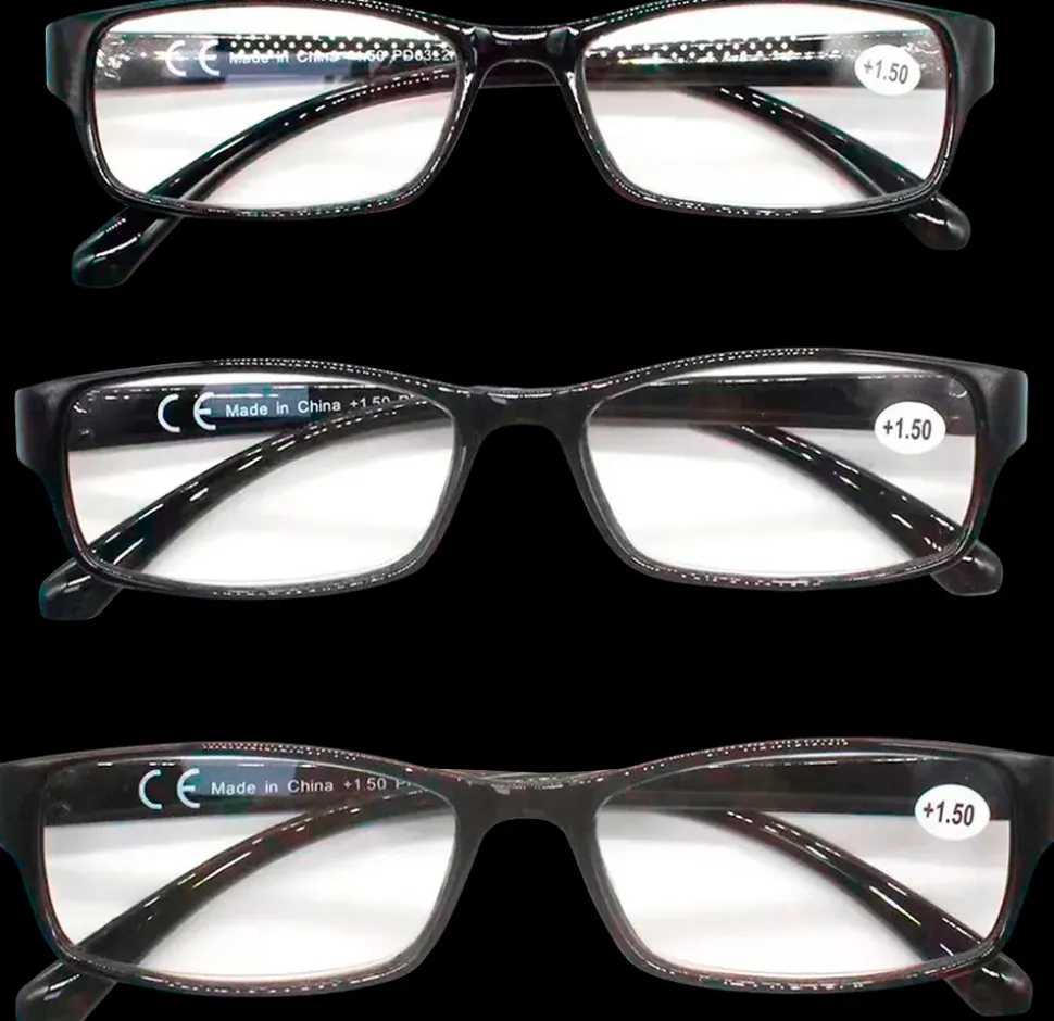 Læsebrille 3-pak medium glas