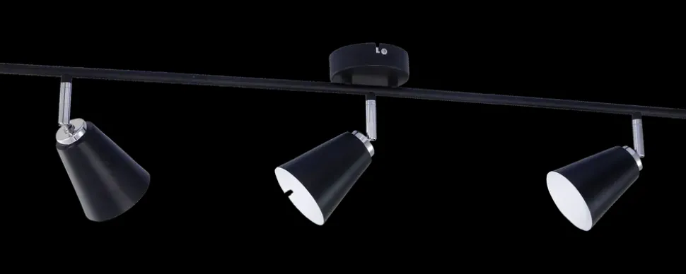 Lux Lamp Spotskinne Bari 3 x E14 - sort