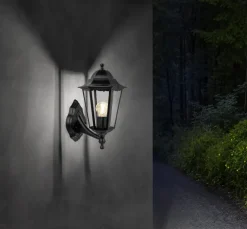 Luxlamp Væglampe Helena E27 - sort
