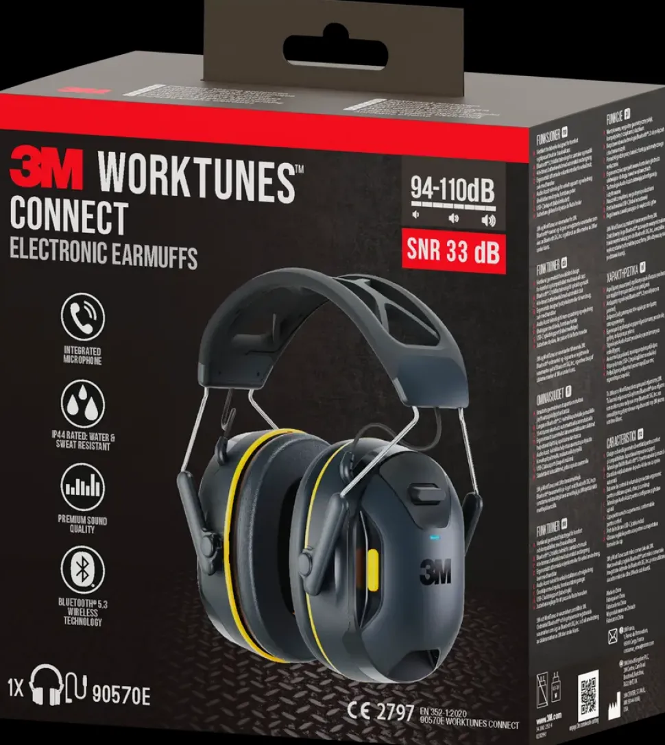 3M™ WorkTunes™Connect trådløs Høreværn - Bluetooth