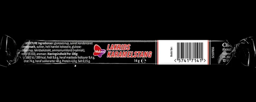 Malaco Lakridskaramelstang 14 g