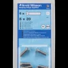 Maskinskrue A4 LH M6 x 20 mm 6-pak