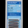 Maskinskrue A4 PH M5 x 40 mm 8-pak