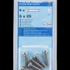 Maskinskrue A4 PH M6 x 25 mm 6-pak