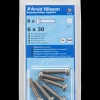 Maskinskrue A4 PH M6 x 30 mm 6-pak
