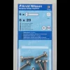 Maskinskrue A4 PH M6 x 20 mm 6-pak