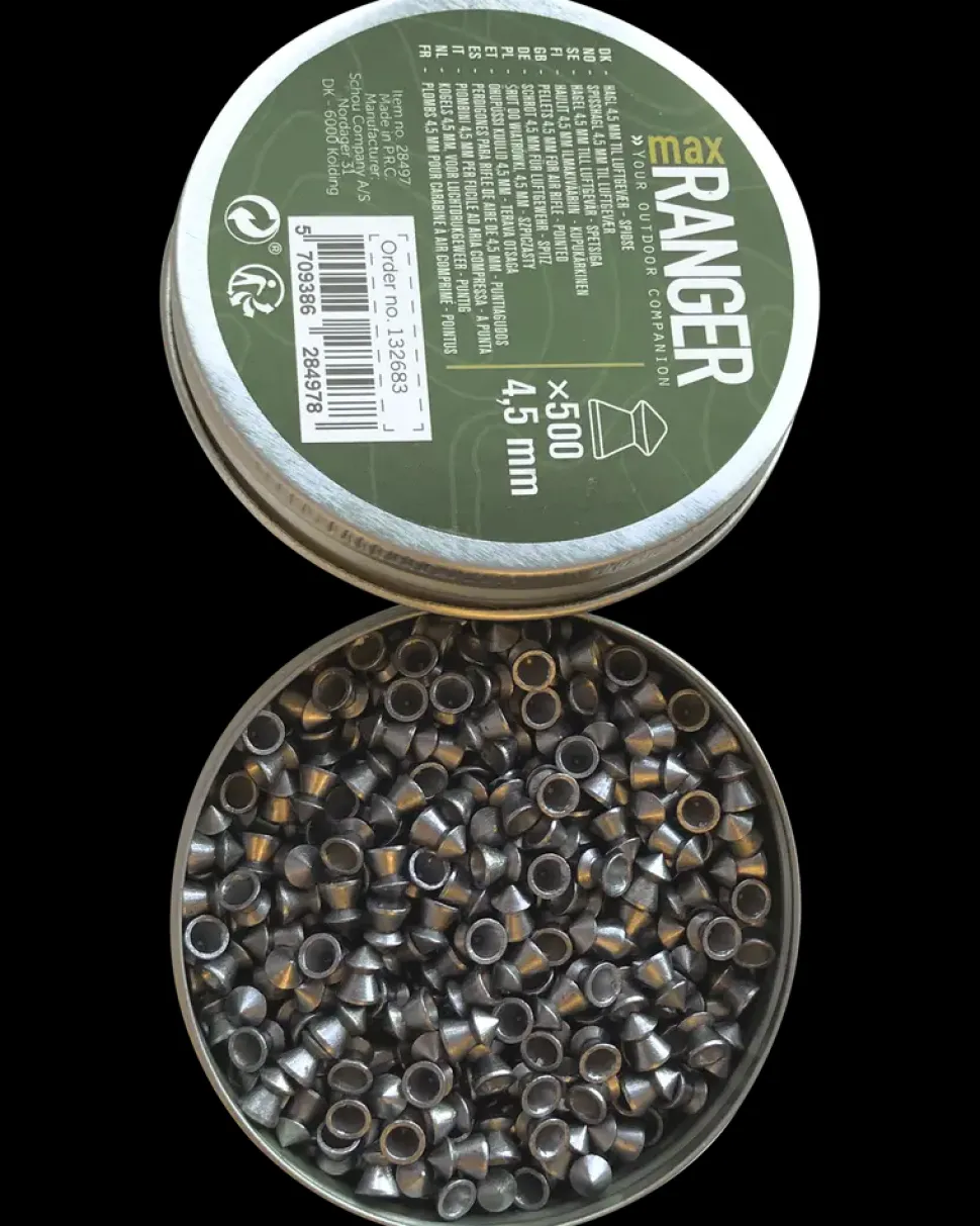 maxRANGER Spidshagl 4,5 mm 500-pak