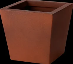 Metalpottesæt firkantet rust