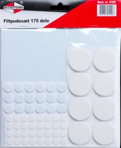 Mitsutomo - Filtpudesæt hvid 175 dele