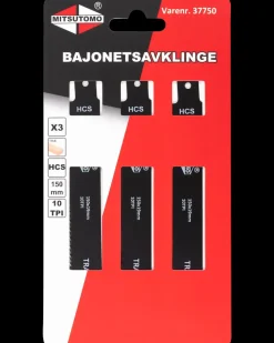 Mitsutomo Bajonetsavklinge træ 150 mm 3-pak