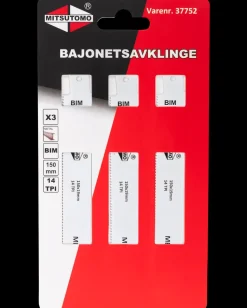 Mitsutomo Bajonetsavklinge metal grov 150 mm 3-pak