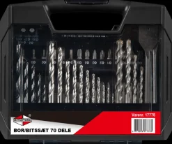 Mitsutomo Bor- og bitssæt 70 dele