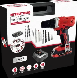 Mitsutomo Bore-/skruemaskine 18V Sæt