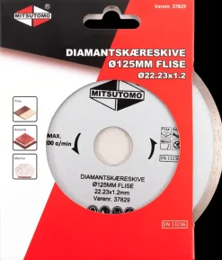 Mitsutomo Diamantskæreskive Ø125 mm - flise