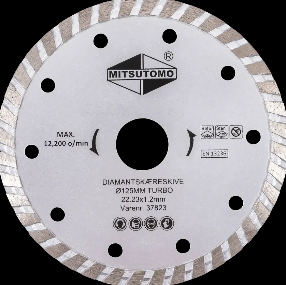 Mitsutomo Diamantskæreskive Ø125 mm - turbo