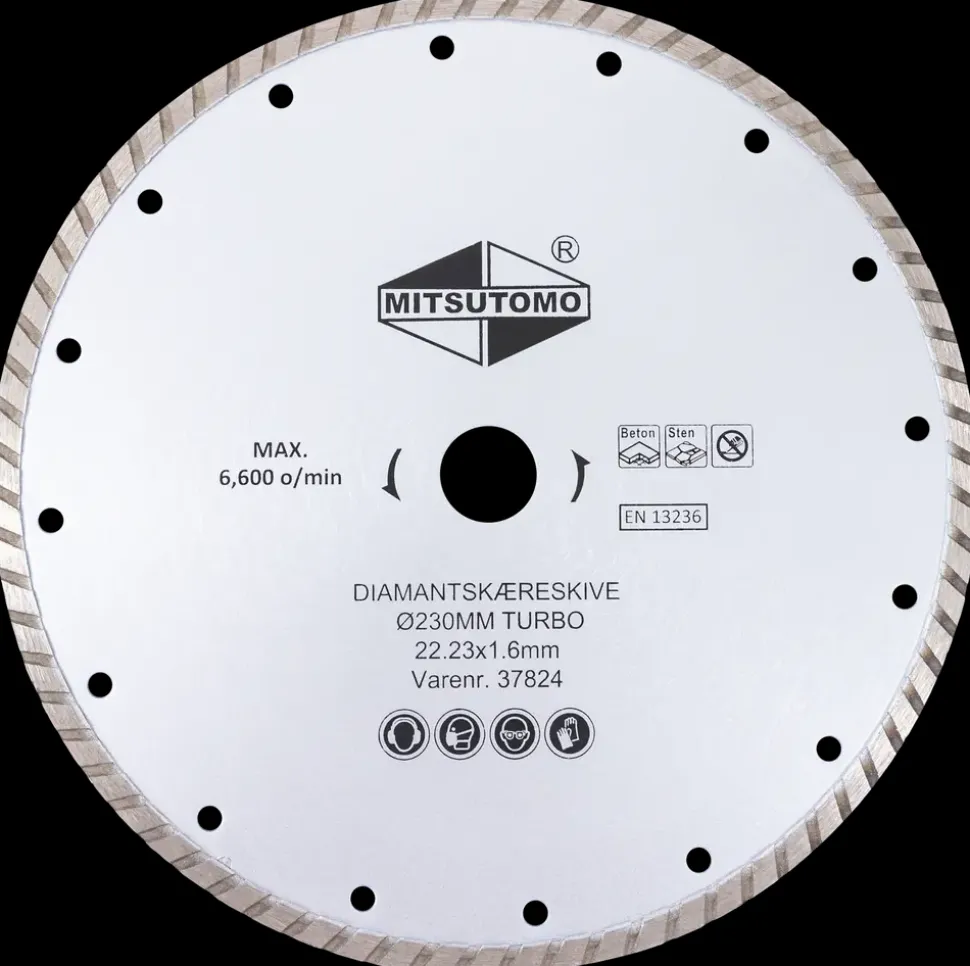 Mitsutomo Diamantskæreskive Ø230 mm - turbo