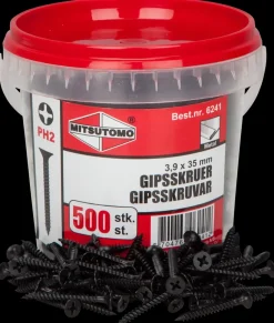 Mitsutomo Gipsskrue metal 3,9 x 35 mm 500 stk.