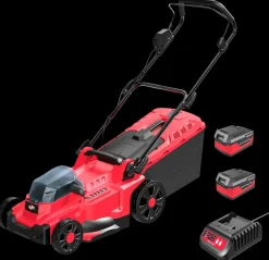 Mitsutomo Plæneklipper kulfri 36V 43 cm inkl. batteri
