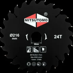Mitsutomo Rundsavsklinge Ø216 x 30 mm 24T
