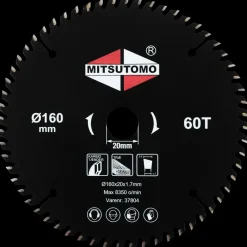 Mitsutomo Rundsavsklinge Ø160 x 20 mm 60T