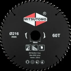 Mitsutomo Rundsavsklinge Ø216 x 30 mm 60T