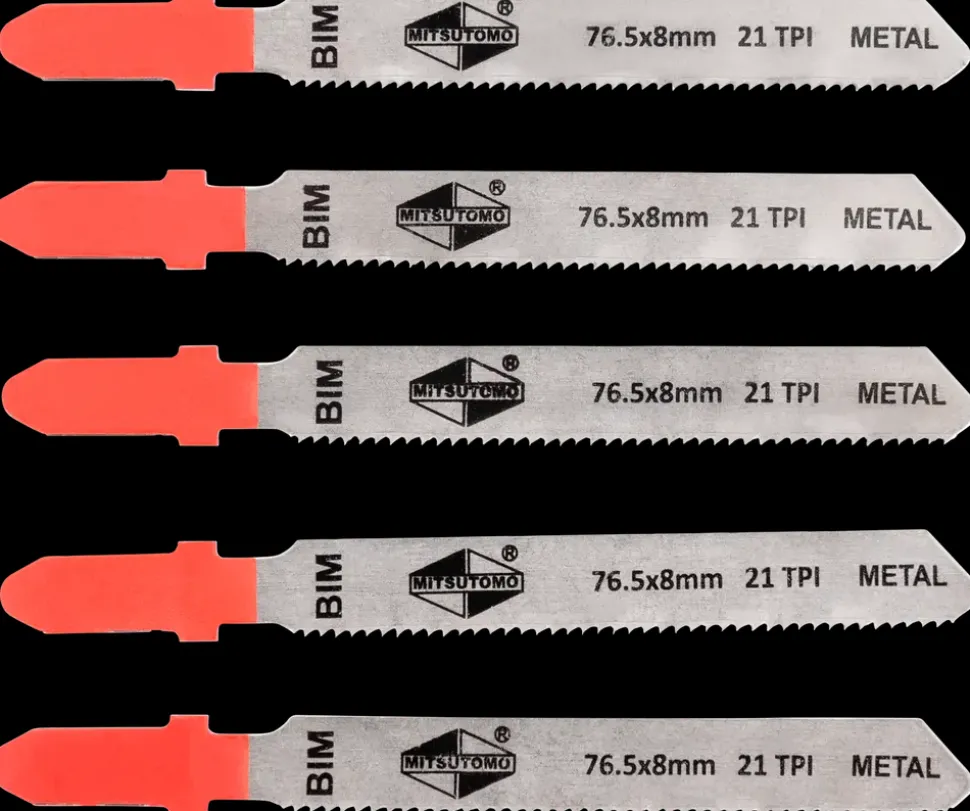 Mitsutomo Stiksavsklinger Metal 21T 5 stk.