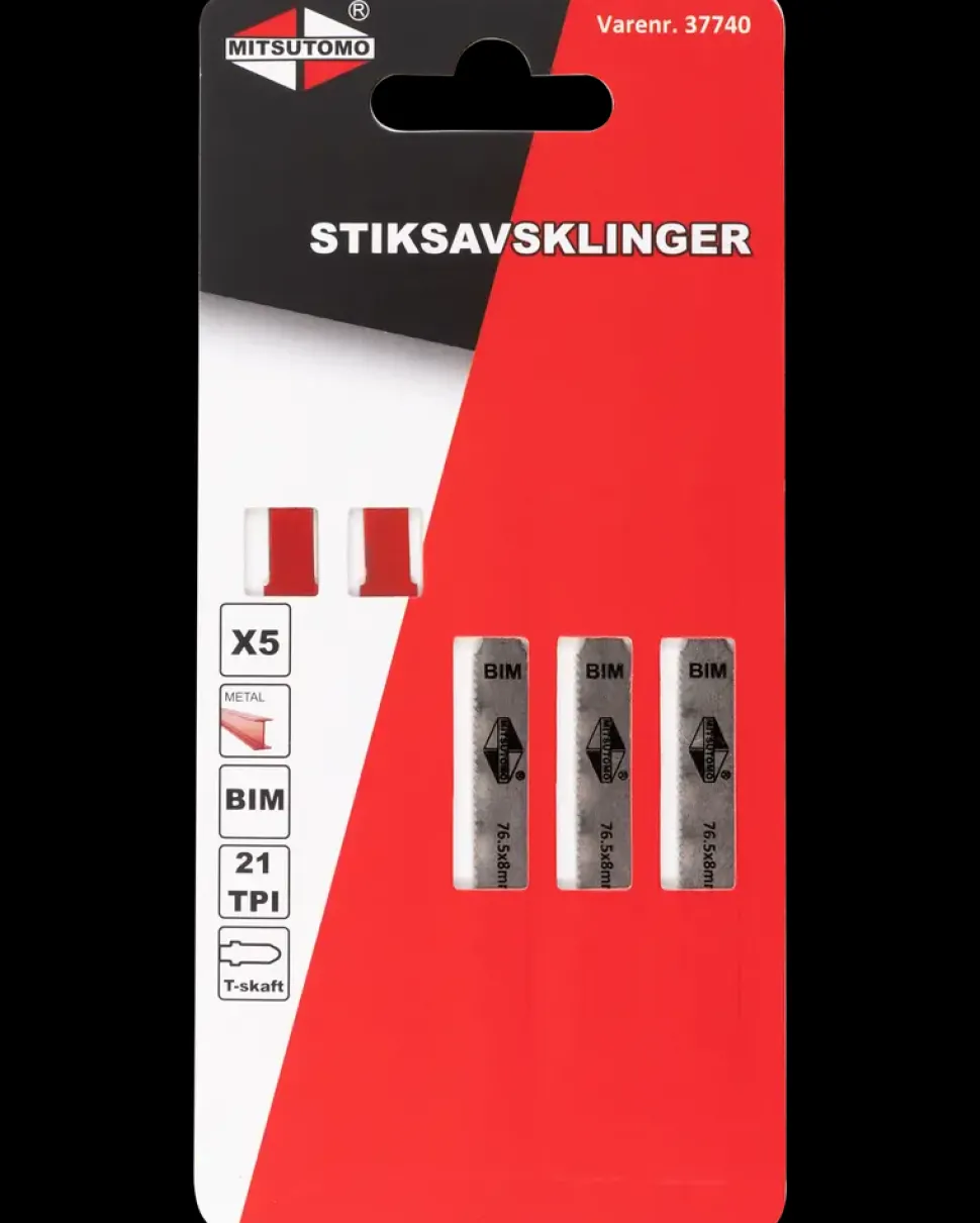 Mitsutomo Stiksavsklinger Metal 21T 5 stk.