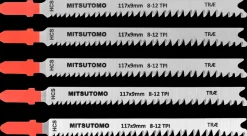 Mitsutomo Stiksavsklinger træ 8-12T 5 stk.