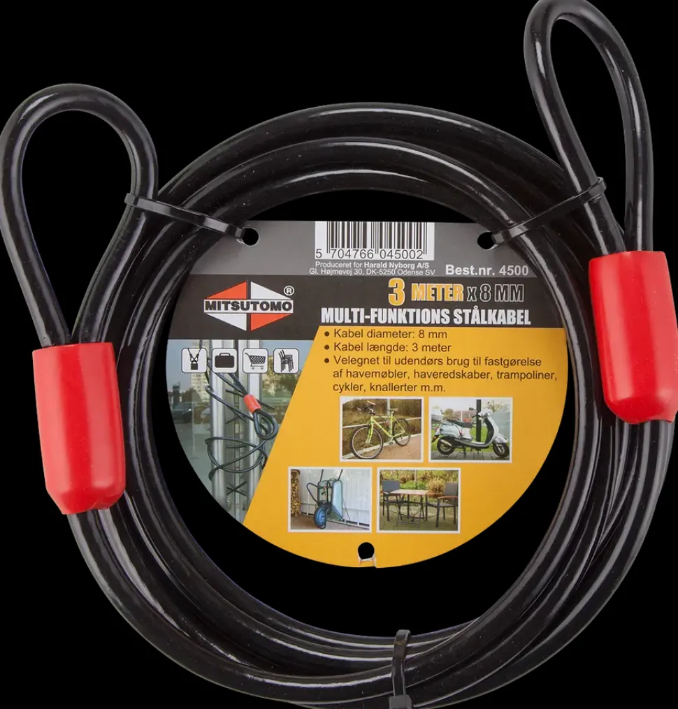 Mitsutomo Stålkabel Ø8 mm 3 meter