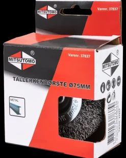 Mitsutomo Tallerkenbørste stål Ø75 mm
