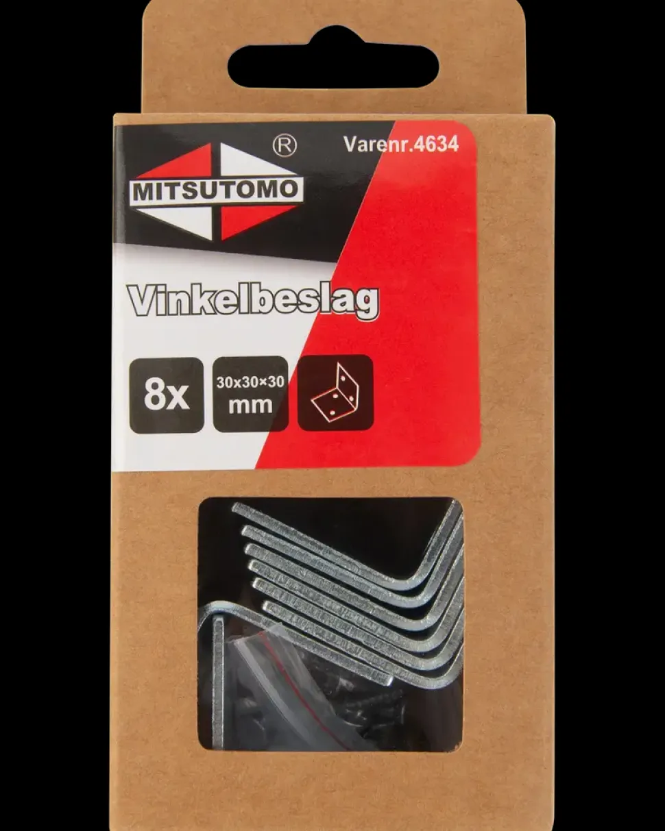 Mitsutomo Vinkelbeslag 30 x 30 x 30 mm 8-pak