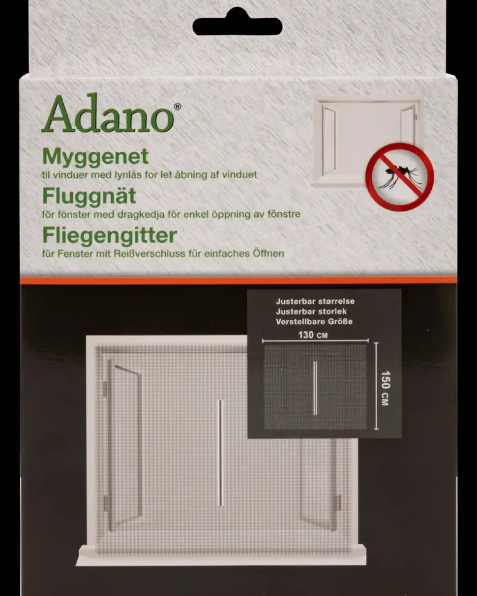 Myggenet Vindue - Hvid