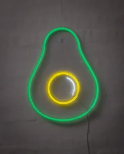 Neonskilt Avocado H. 42 x B. 32 cm