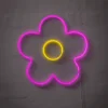 Neonskilt Blomst Ø33 cm