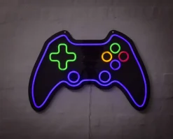 Neonskilt Gamepad H. 40 x B. 60 cm