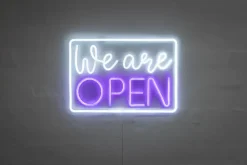 Neonskilt We are OPEN 8.5W