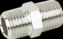 Nippel med 2 udvendige gevind 1/4"