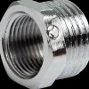 Nippelmuffe 3/4" x 1/2" - Messing forkromet