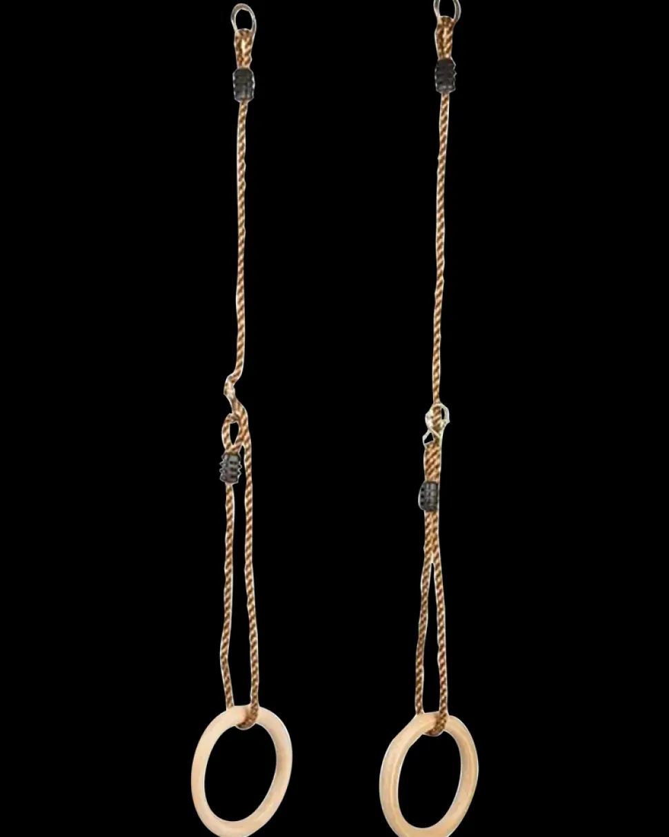 Nordic Play Active Gymnastikringe i træ Ø15,8 cm