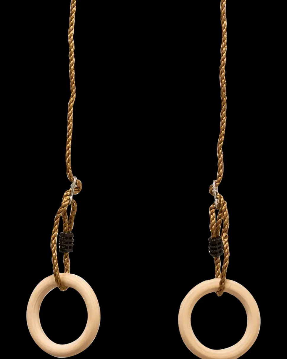 Nordic Play Active Gymnastikringe i træ Ø15,8 cm