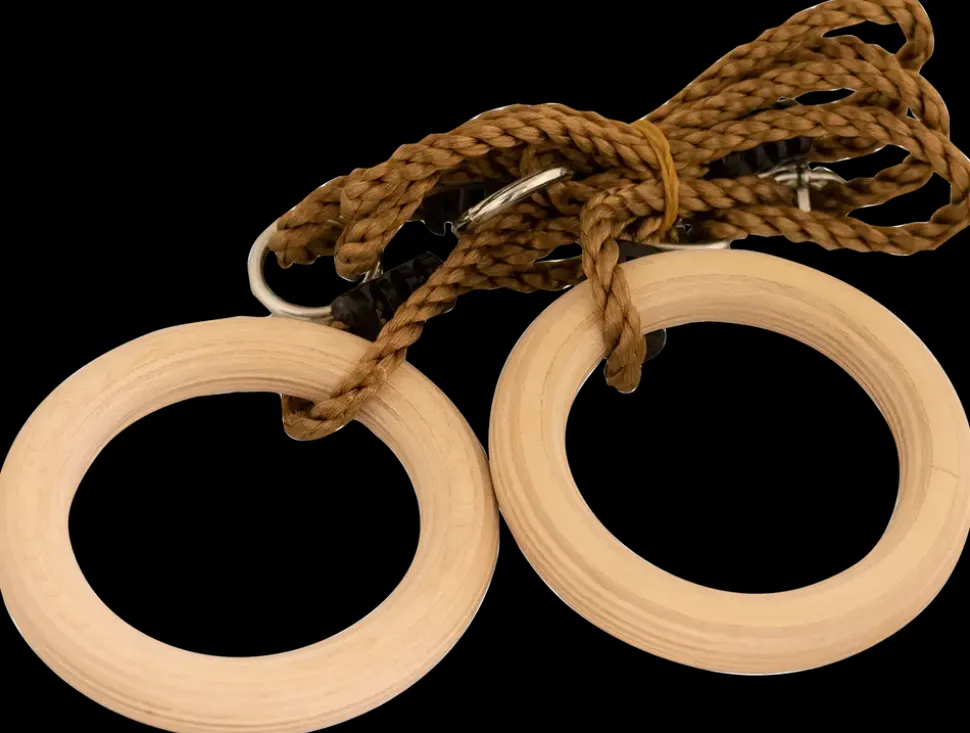 Nordic Play Active Gymnastikringe i træ Ø15,8 cm
